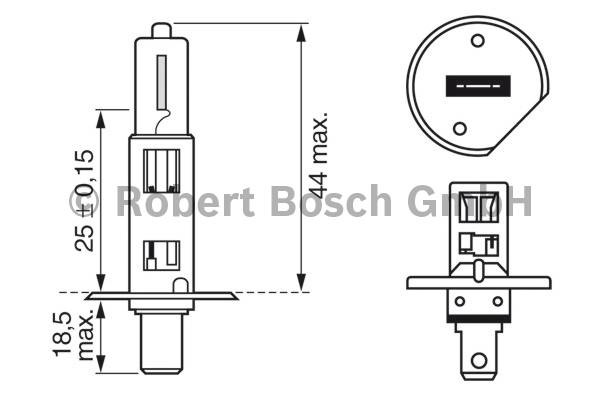 Bosch H1 Xenon Blue Gl&uuml;hlampe 12V/55W Sockel P14,5s