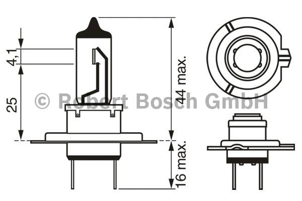 Bosch H7 Xenon Blue Gl&uuml;hlampe 12V 55W Sockel PX26d