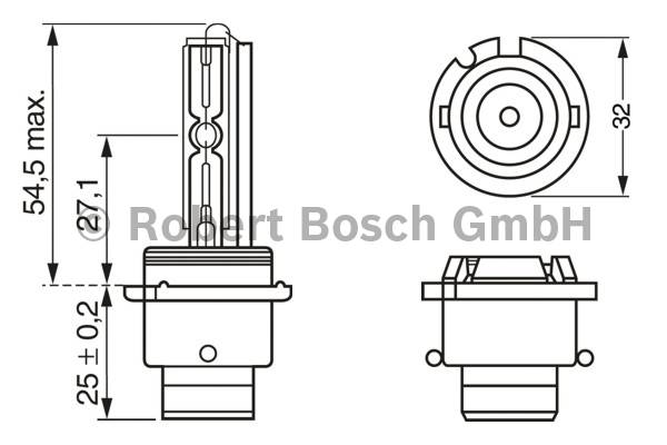 Bosch D2R Xenon Lampe, Gasentladungslampe - 1987302903