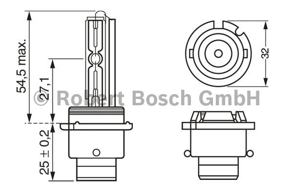 Bosch D2S Xenon Lampe, Gasentladungslampe - 1987302904