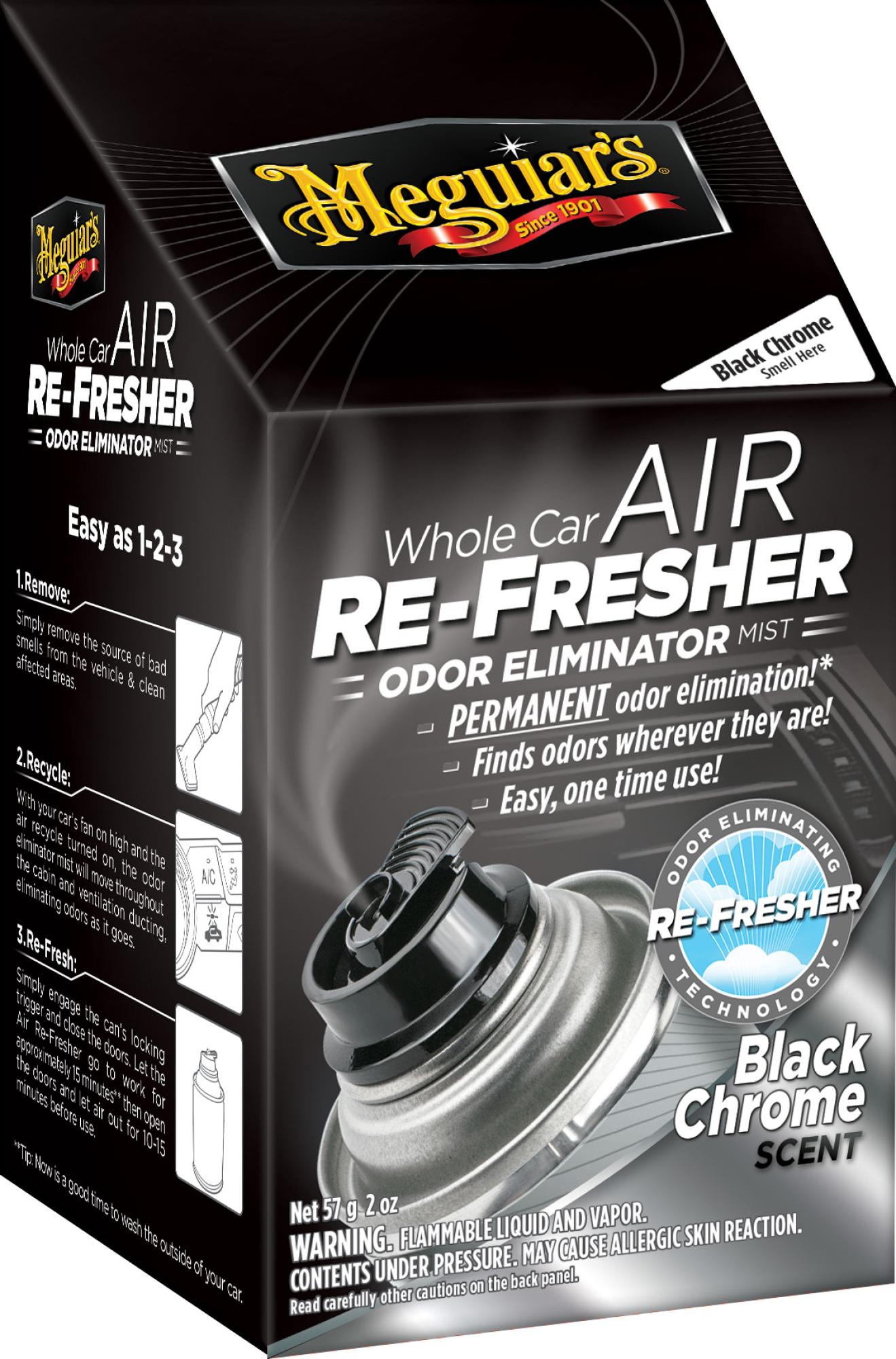 Air Re-Fresher Odor Eliminator Black Chrome Scent