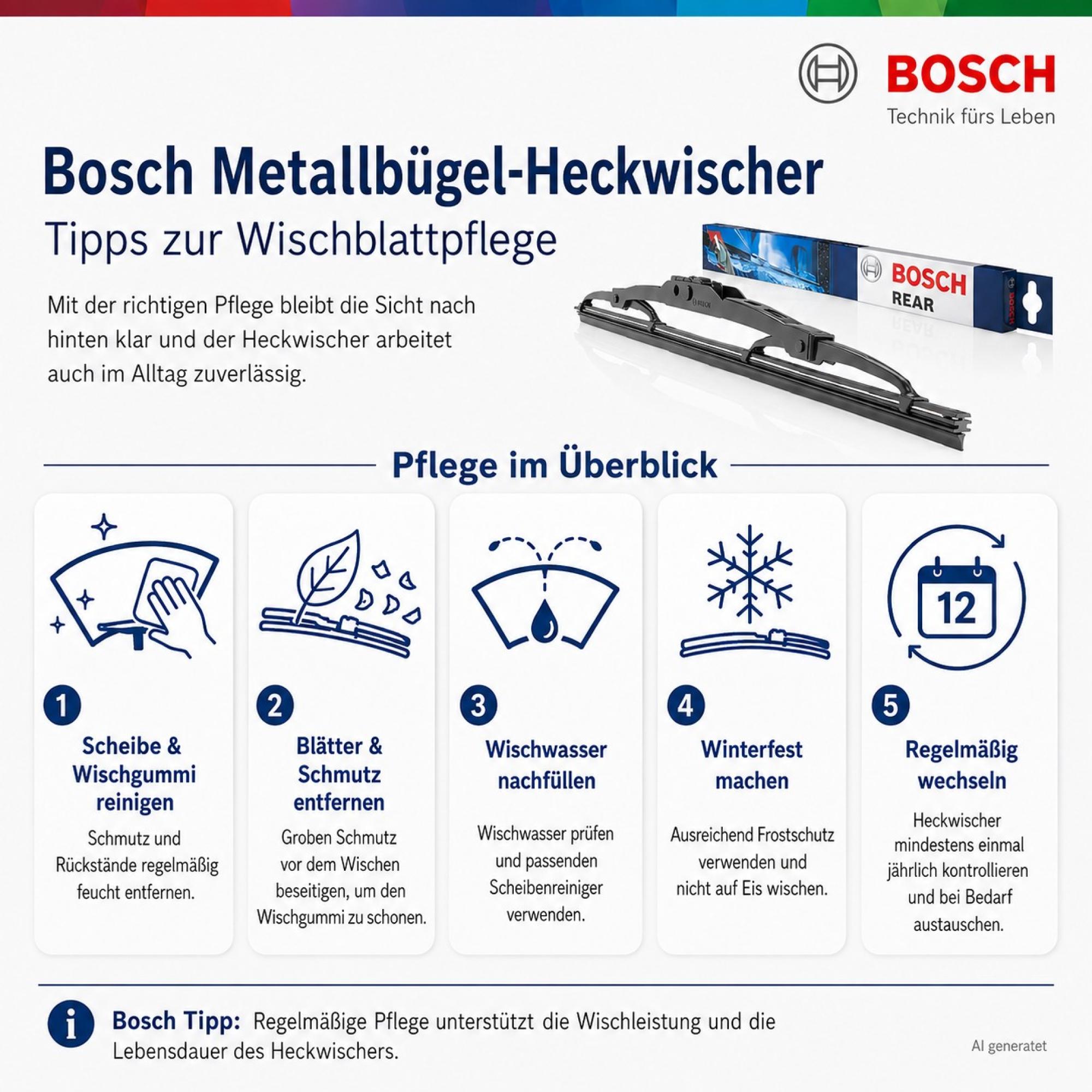 H384 BOSCH Heckwischer 370 mm