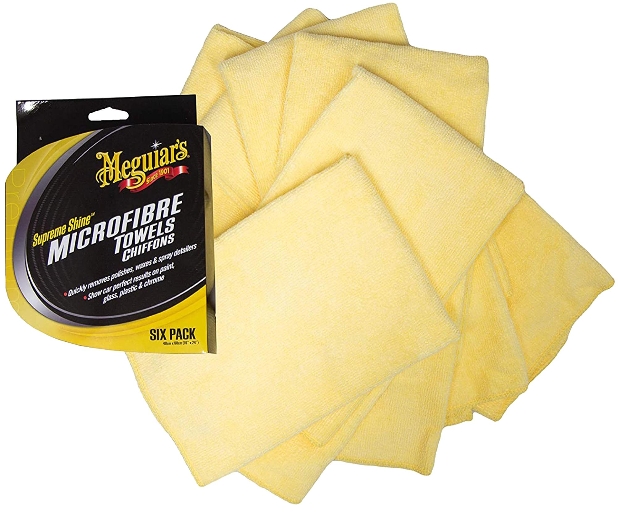 Meguiar's Mikrofasertuch 6er-Pack -Supreme Shine Mikrofasertücher