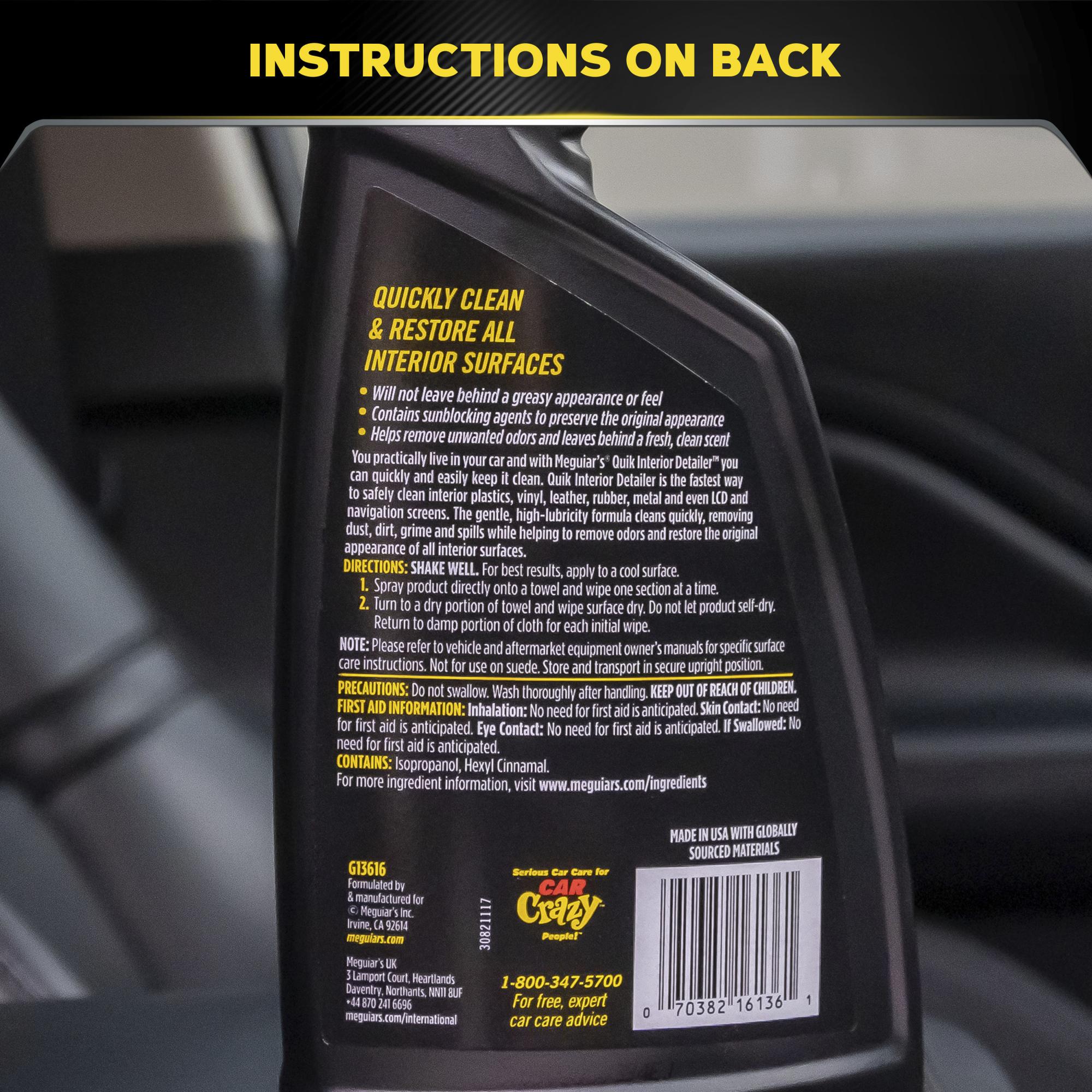 Meguiar\'s Quik Interior Detailer - 473 ml - Auto Innenraumreinigung